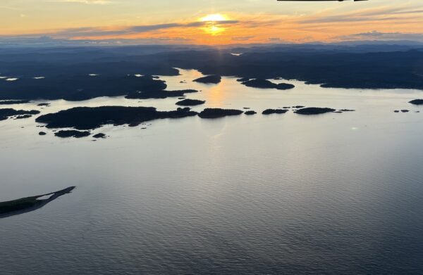 Fotografi av vestfold i solnedgang