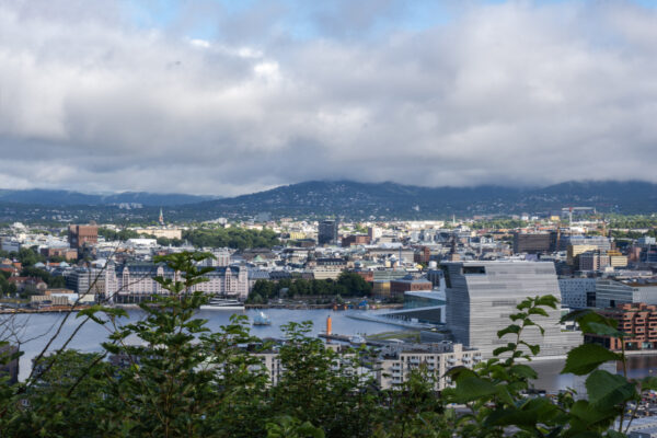 Landskapsfotografi av Oslo by